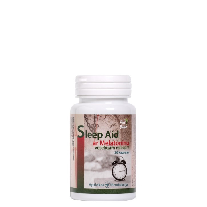 SLEEP AID ar melatonīnu capsulas N30