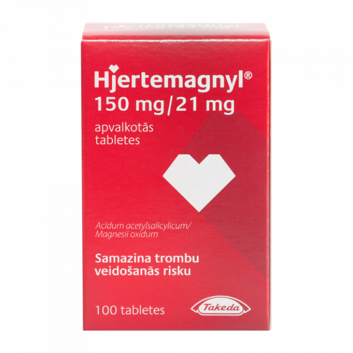 HJERTEMAGNYL (ASPIR+MGO) 150MG TABLETES N100/ ACIDUM ACETYLSALICY