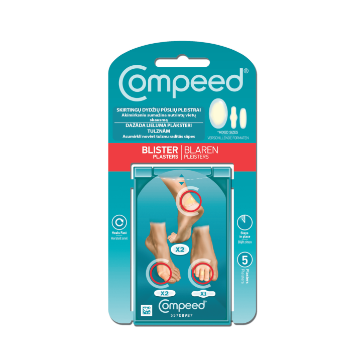 JOHNSONS COMPEED PLĀKSTERI TULZNĀM MIX N5