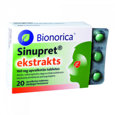 SINUPRET EKSTRAKTS 160MG FC tabletes N20