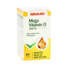 MEGA VITAMIN D 2000 IU kapsulas N60 / WALMARK