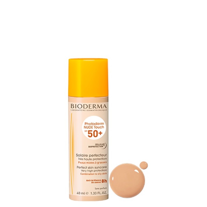 BIODERMA PHOTODERM NUDE TOUCH  SPF50+ 40ML GAIŠI TONĒTS