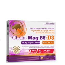 OLIMPLABS CHELA-MAG B6+D3 kapsulas N30