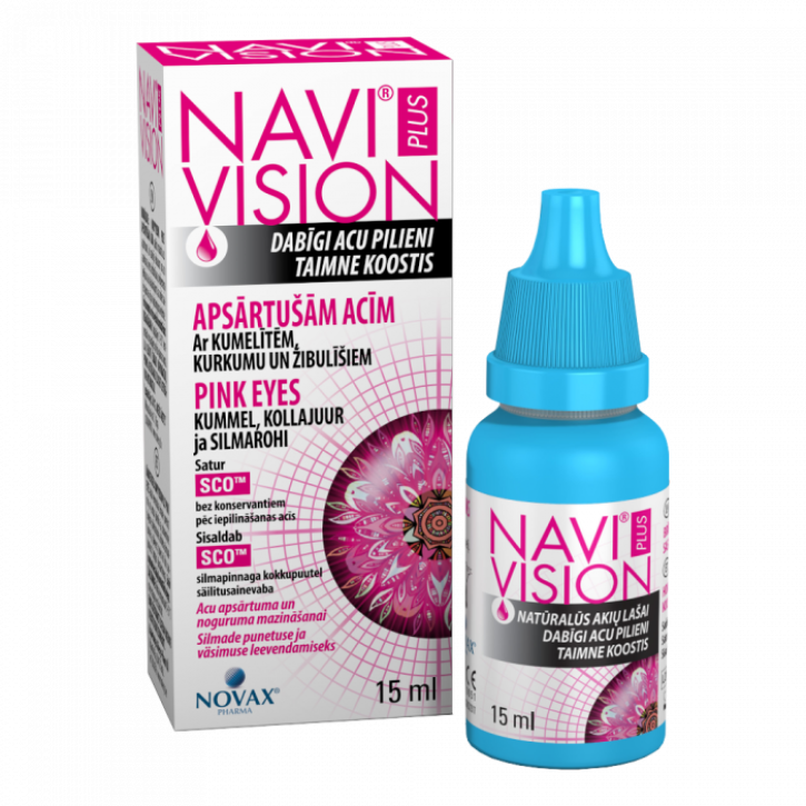 NAVIVISION PINK EYE pilieni apsārtušām acīm 15ml