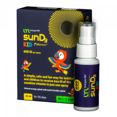 LYL SUN D3 KID 600 IU SPRAY 25ML 125 DEVAS (1-7YEARS)