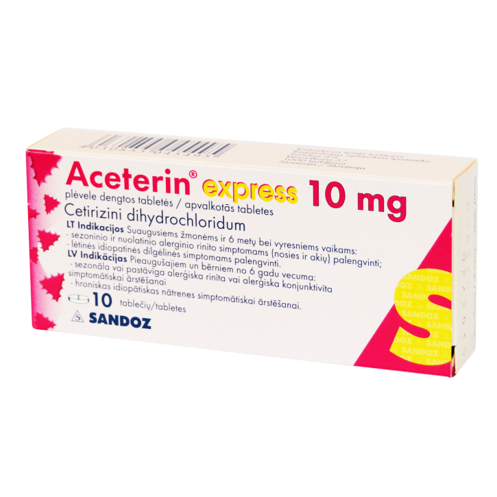 ACETERIN  10mg  tabletes N10