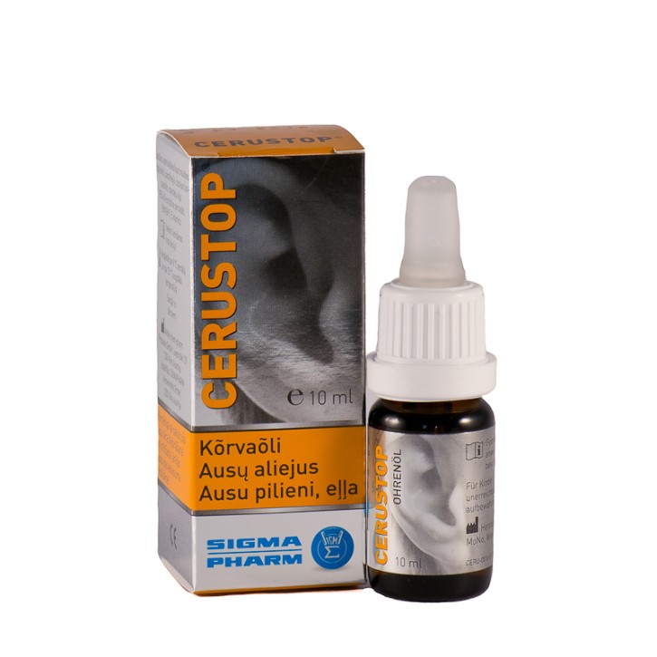 CERUSTOP EĻĻA ausu pilieni 10ml 