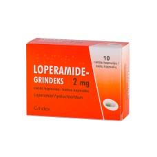 LOPERAMID kapsulas 2mg N10/Grindeks